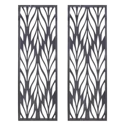 Silver Madison Park Florian Wall Plaques, Set of 2
