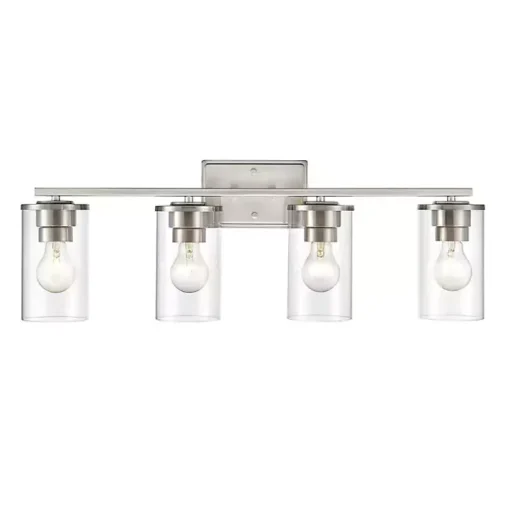 Silver Metal Modern Vanity Light