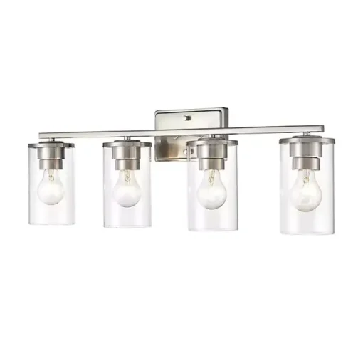 Silver Metal Modern Vanity Light
