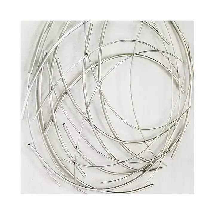 Silver Metal Wire Abstract Wall Plaque