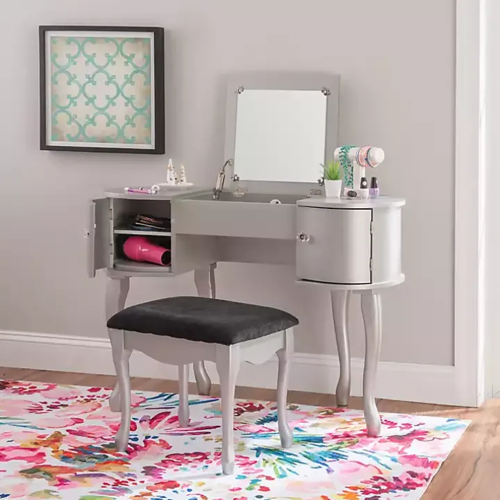 Silver Paloma Flip-Top 2-pc. Vanity Set