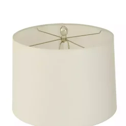 Silver Ribbed Glass Table Lamp