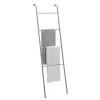 Silver Steel 4-Bar Leaning Towel Ladder