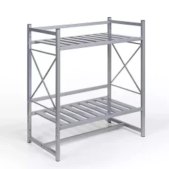 Silver 2-Tier Utility Shelf