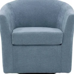 Sky Blue Chloe Swivel Accent Chair