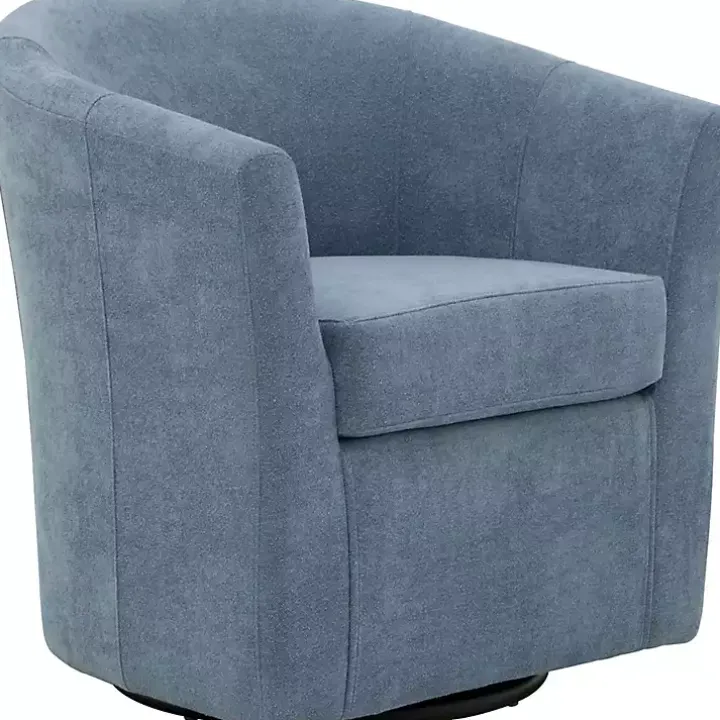 Sky Blue Chloe Swivel Accent Chair