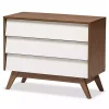 Slant Midcentury Two-Tone Chest