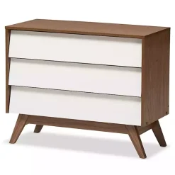 Slant Midcentury Two-Tone Chest