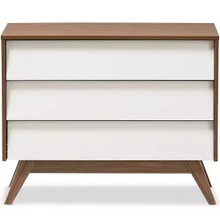 Slant Midcentury Two-Tone Chest