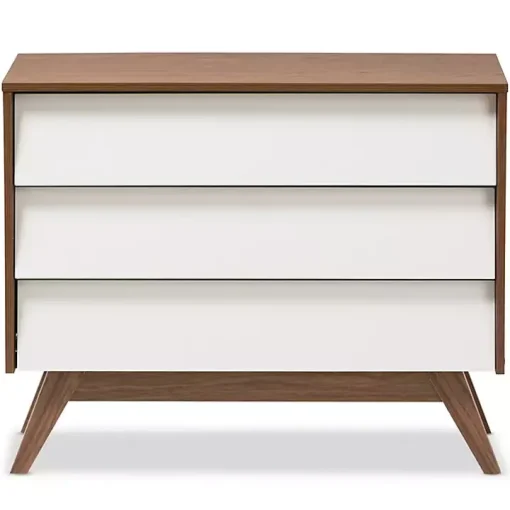 Slant Midcentury Two-Tone Chest