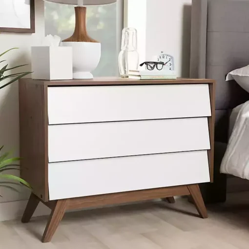 Slant Midcentury Two-Tone Chest