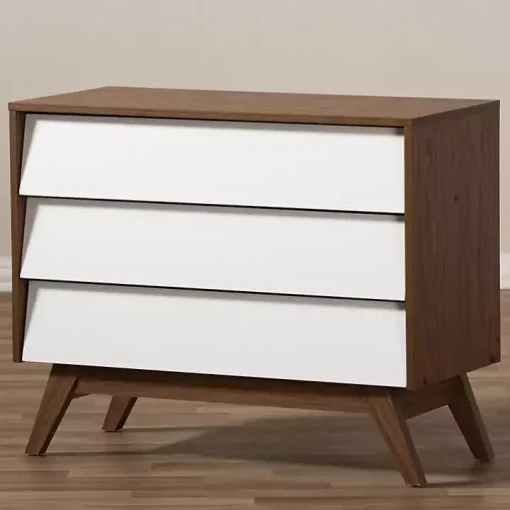 Slant Midcentury Two-Tone Chest
