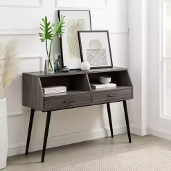 Slate Gray 2-Drawer Henry Console Table
