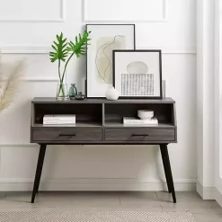 Slate Gray 2-Drawer Henry Console Table