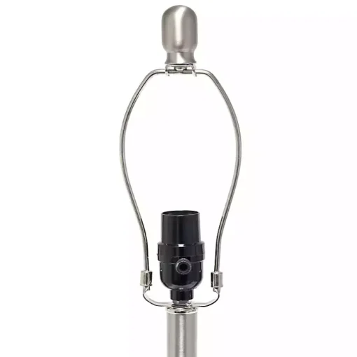 Smokey Gray Hammered Glass Gray Shade Table Lamp