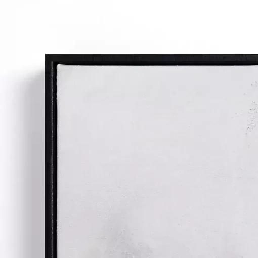 Snowy Country Drive Framed Canvas Art Print