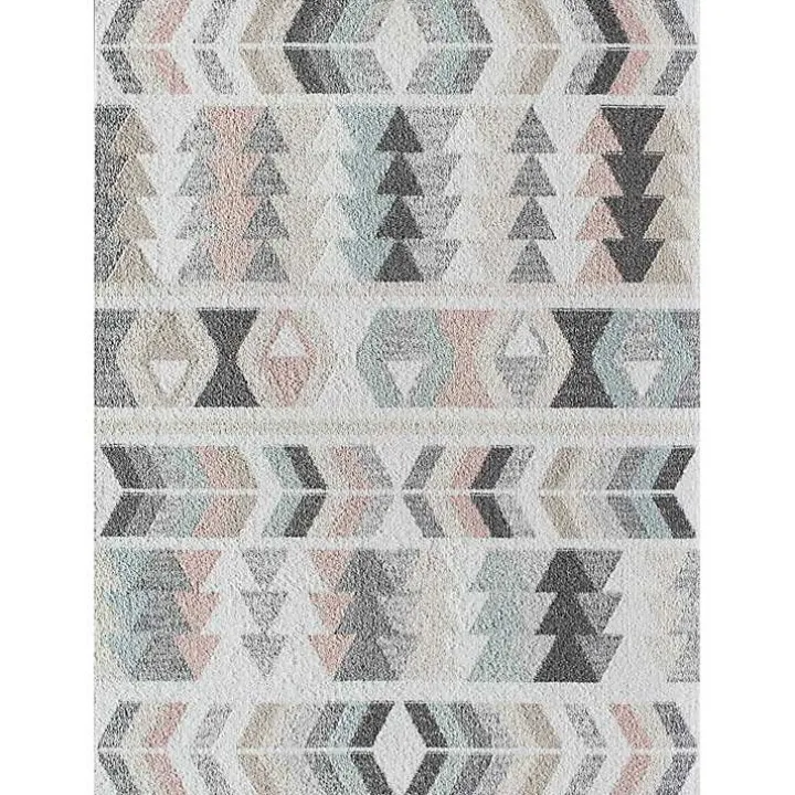 Soft Hues Geometric Area Rug, 8x10
