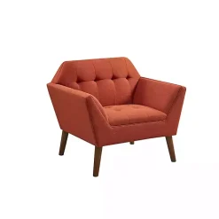 Spice Button Tufted Accent Chair