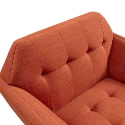 Spice Button Tufted Accent Chair