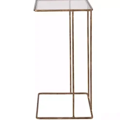 Square Gold Camus Accent Table