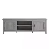 Stone Gray Grooved Door Modern Farmhouse TV Stand