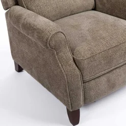 Stone Handwoven Upholstered Recliner