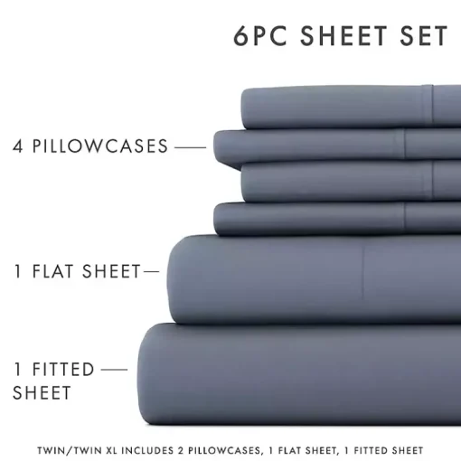 Stone Ultra Soft 6-pc. Full Sheet Set