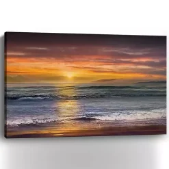 Sundown Descanso Beach Canvas Art Print, 60x40 in.