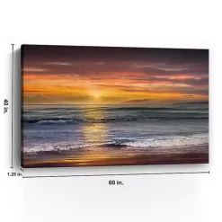 Sundown Descanso Beach Canvas Art Print, 60x40 in.