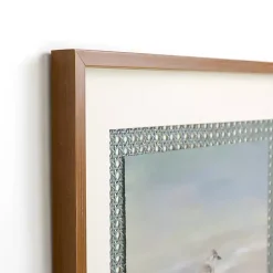 Sunset Birds Cane Framed Art Prints, Set of 2