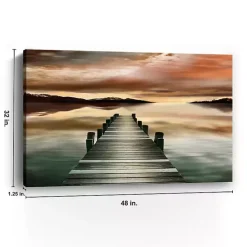 Sunset Jetty Giclee Canvas Art Print