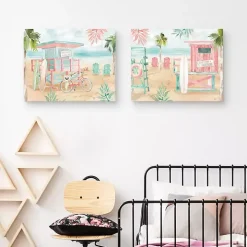 Surfs Up Canvas Art Prints, Set 2