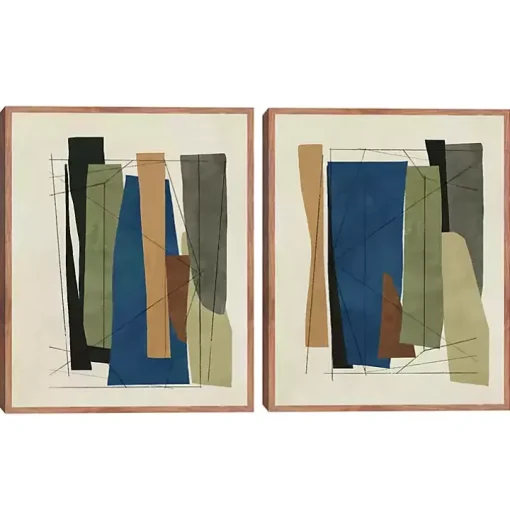 Synch Abstract 2-pc. Framed Canvas Art Set