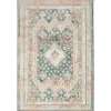 Talula Teal Bohemian Vintage Area Rug, 5x7