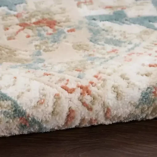 Talula Teal Bohemian Vintage Area Rug, 5x7