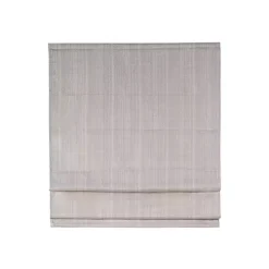 Tan Basketweave Cordless Roman Shade, 27 in.