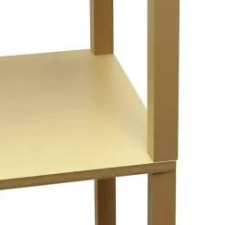 Tan Etagere Shelf Charging Floor Lamp