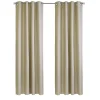 Tan Newberry Blackout Curtain Panel, 84 in.