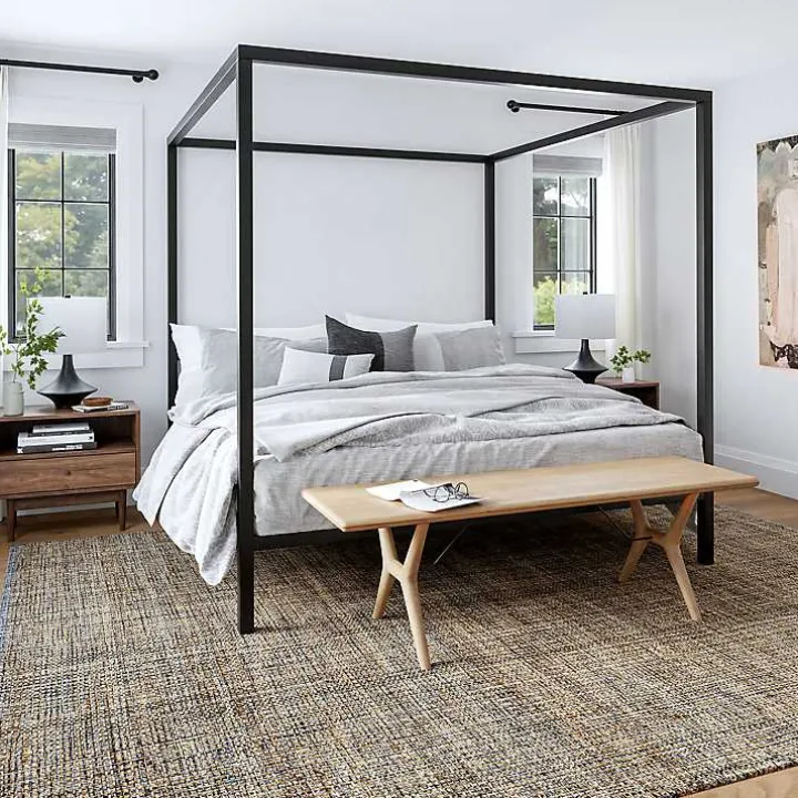 Tan Nona Emily Henderson x RugsUSA Area Rug, 5x8