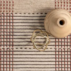 Tan Plaid Emily Henderson x RugsUSA Area Rug, 4x6