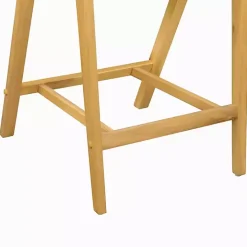 Tan Rope and Honey Wood Counter Stool