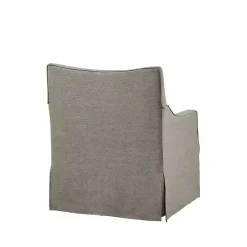 Tan Skirted Swivel Martha Stewart Accent Chair