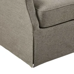 Tan Skirted Swivel Martha Stewart Accent Chair
