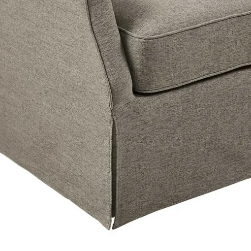 Tan Skirted Swivel Martha Stewart Accent Chair
