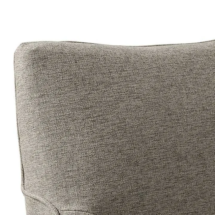 Tan Skirted Swivel Martha Stewart Accent Chair