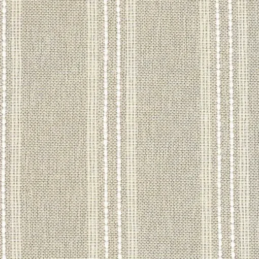 Tan Striped Upholstered Wood Frame Armchair