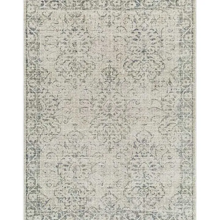 Tan Traditional Calhoun Washable Area Rug, 5x7