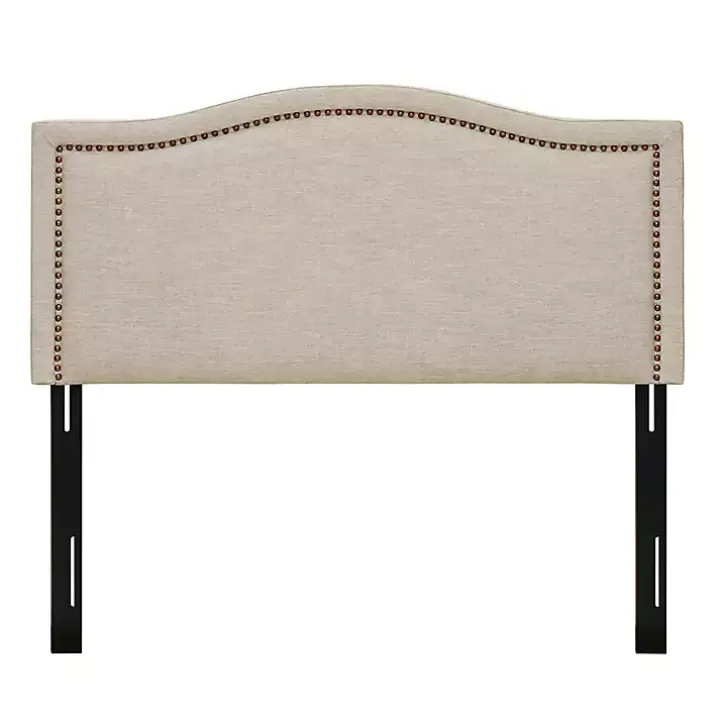 Tan Upholstered Augusta King Headboard