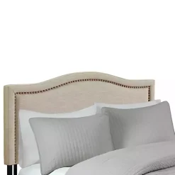 Tan Upholstered Augusta King Headboard
