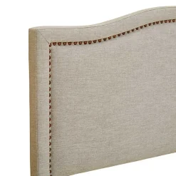 Tan Upholstered Augusta King Headboard
